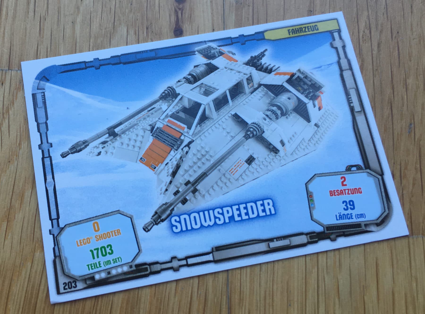 LEGO Star Wars Sammelkarten: Fahrzeugkarten