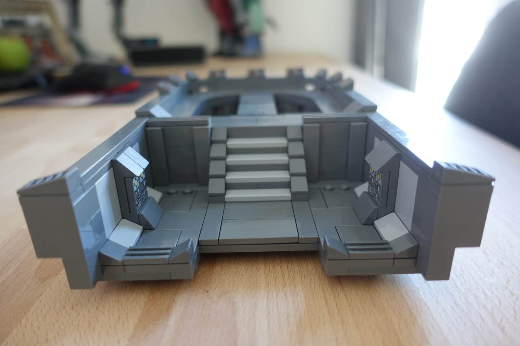 Treppenaufgang zur Brücke des LEGO MOC Imperial Star Destroyers