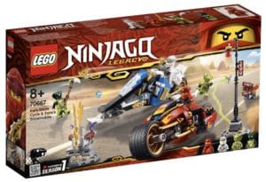 LEGO 70667 Kais Blade Cycle and Zanes Snowmobile