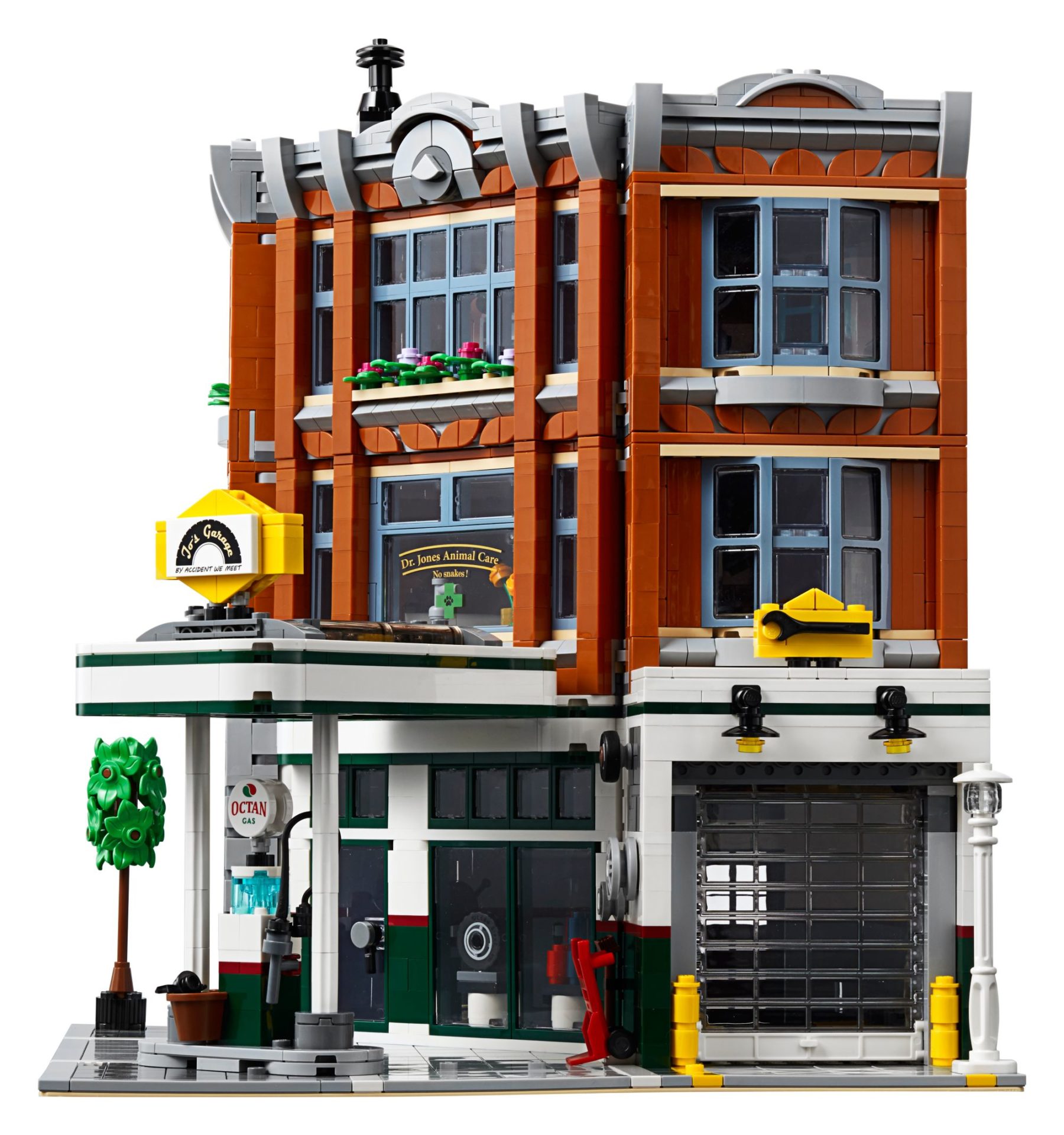 LEGO 10264 Eckgarage Modular Building: Seitenansicht