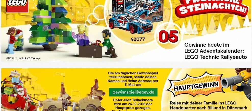 LEGO Adventskalender Ebay
