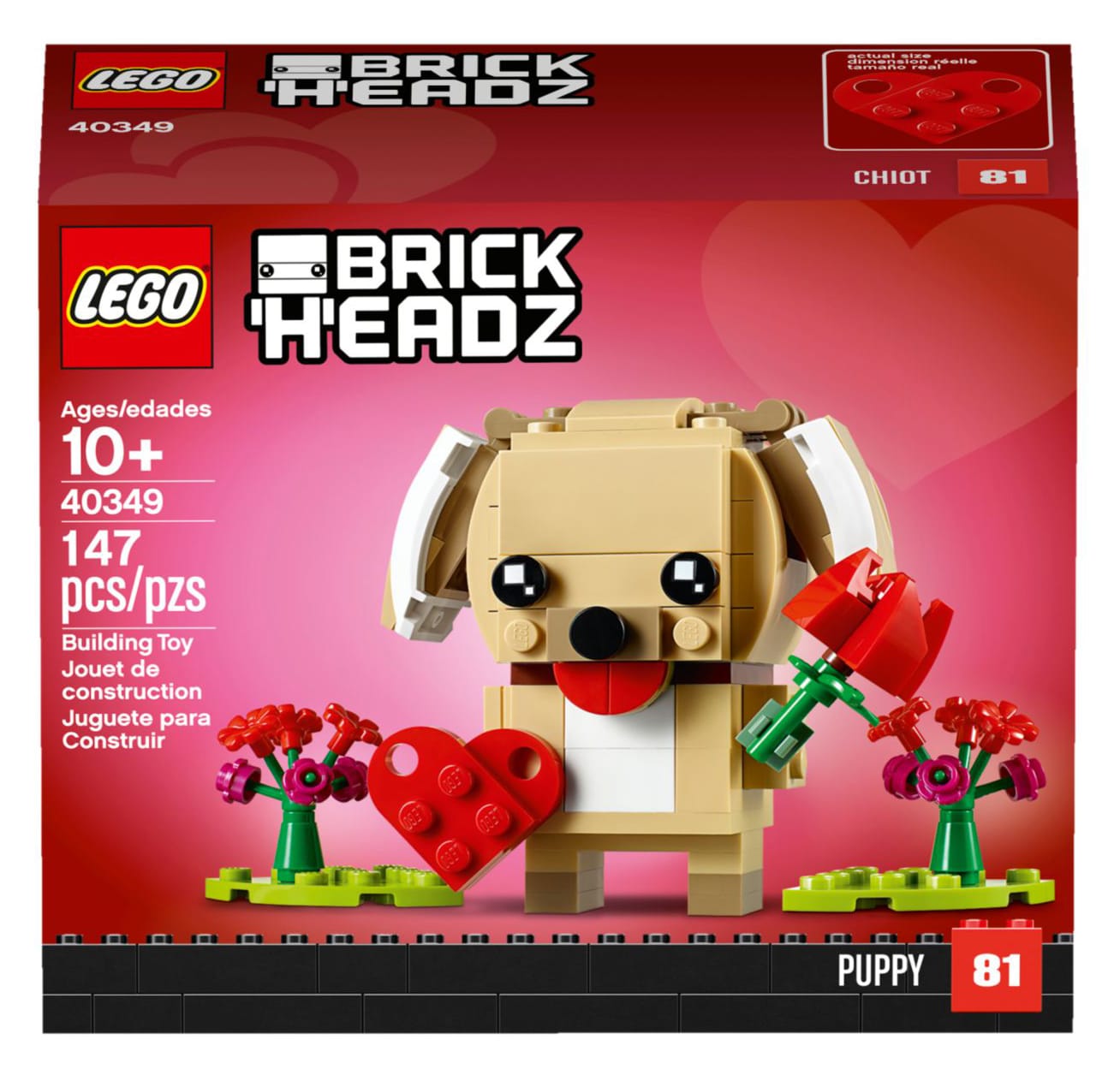 LEGO BrickHeadz 40349 Valentistags-Welpe