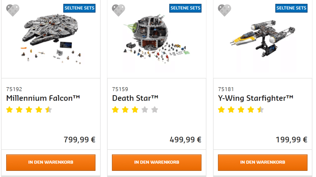 LLEGO Star Wars UCS Sets limitiert?