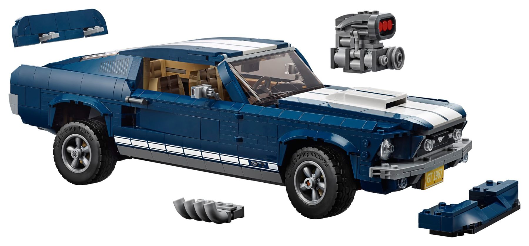 LEGO 10265 Ford Mustang GT mit allen Modifikationen