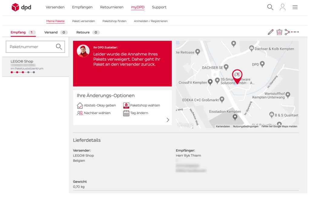 DPD Sendungsverfolgung