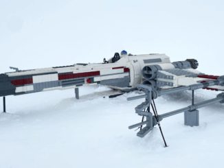 LEGO Star Wars X-Wing auf dem Jungfraujoch