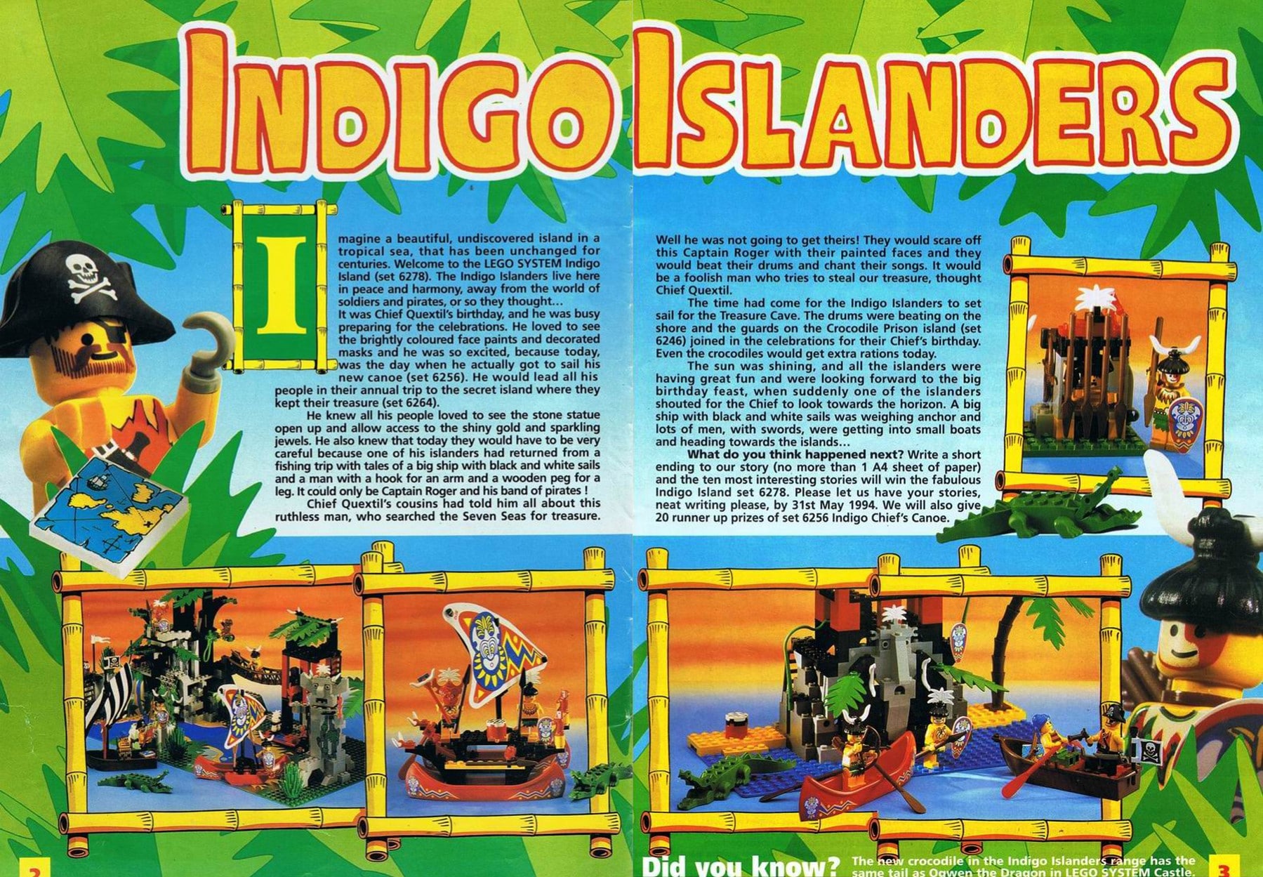 Die Hintergrundgeschichte der Insulaner im Bricks'n'Pieces-Magazin 1/1994