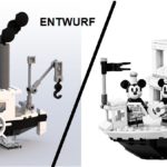 Im Gegensatz zum Fanentwurf wuchs beim Steamboat die Teileanzahl auf das Fünffache
