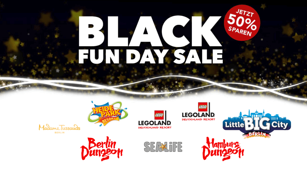 Merlin Black Fun Day Sale Banner