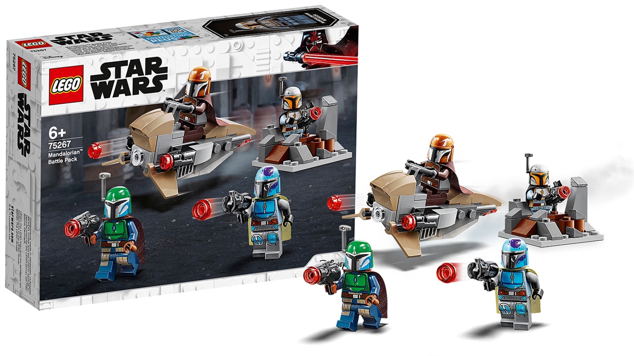 Blaster aus Set 75267 Lego ® Disney Star Wars MiniFigur alle 4 Mandalorian 