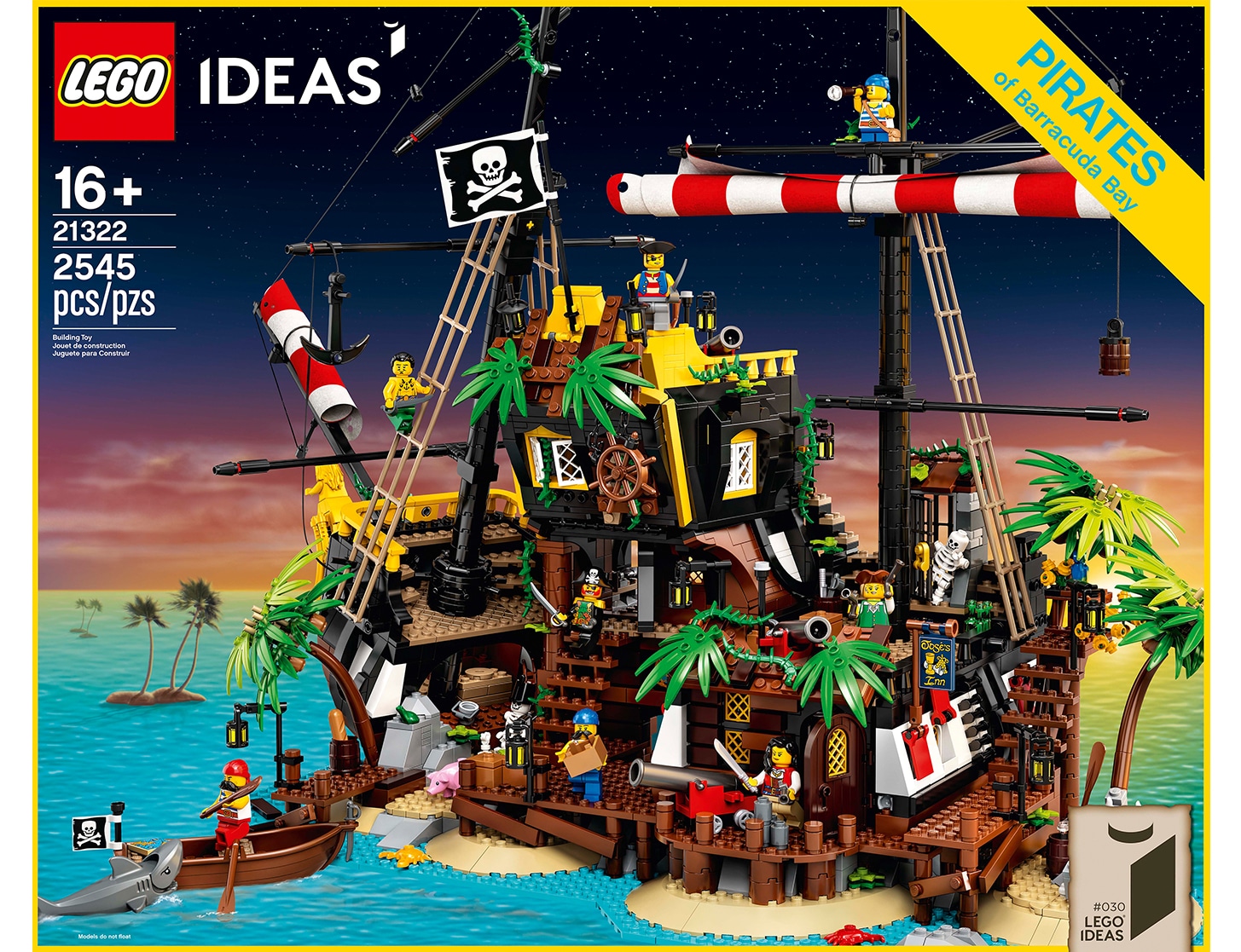 LEGO 21322 Pirates of Barracuda Bay Box Design LEGO 21322 Pirates of Barracuda Bay Box Design