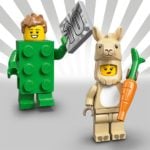 LEGO Minifiguren Serie 20: Green Brick Guy und Llama Kostüm