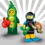 LEGO Minifiguren Serie 20: Erbsenschoten-Kostüm und Taucherin