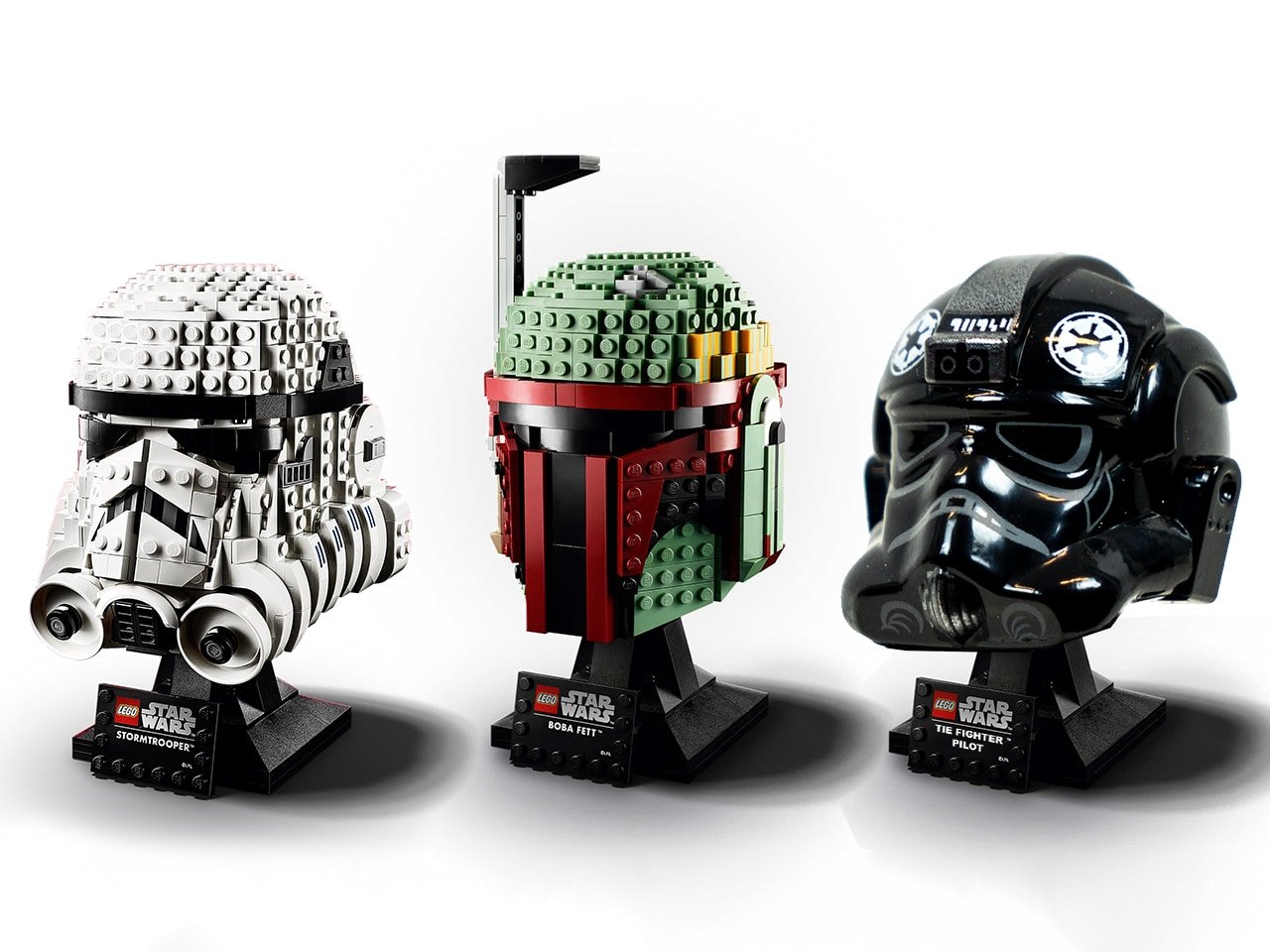 Lego Star Wars Helme Ab April Boba Fett Stormtrooper Und Tie Pilot