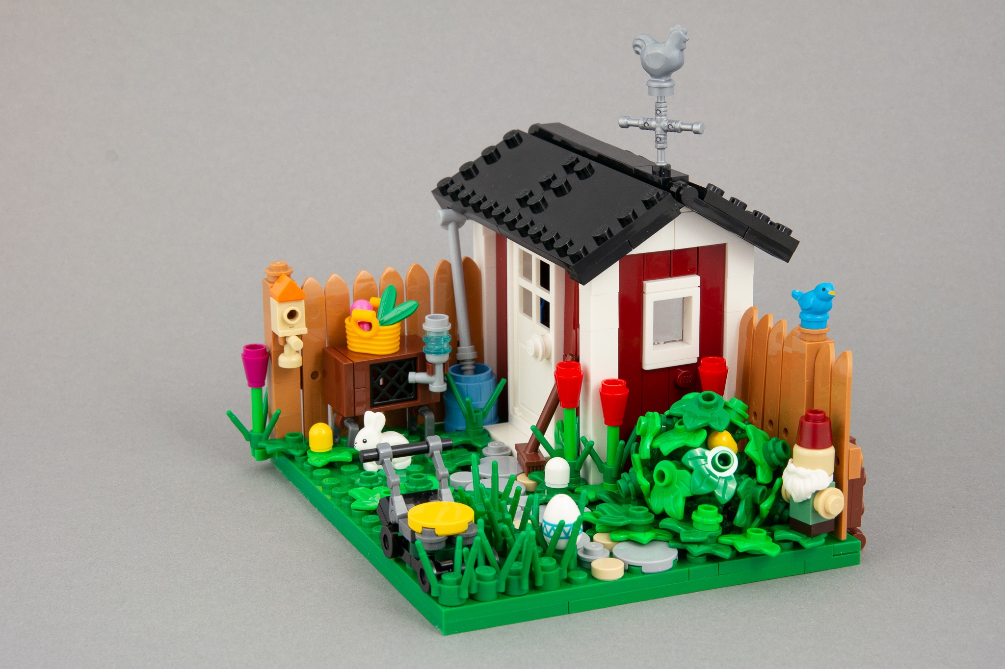 LEGO MOC Garten mit Gartenhütte