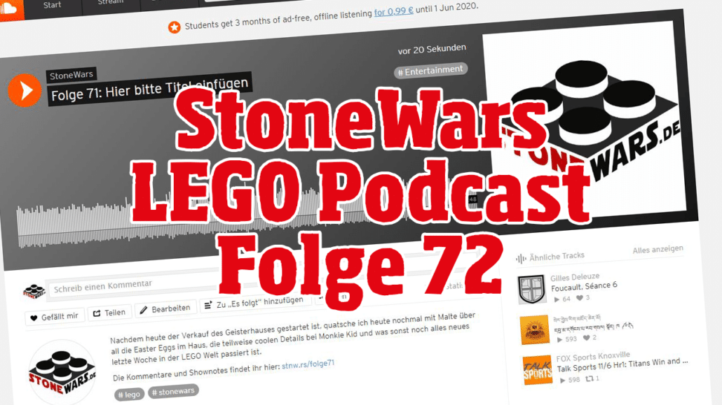 StoneWars LEGO Podcast Folge 72