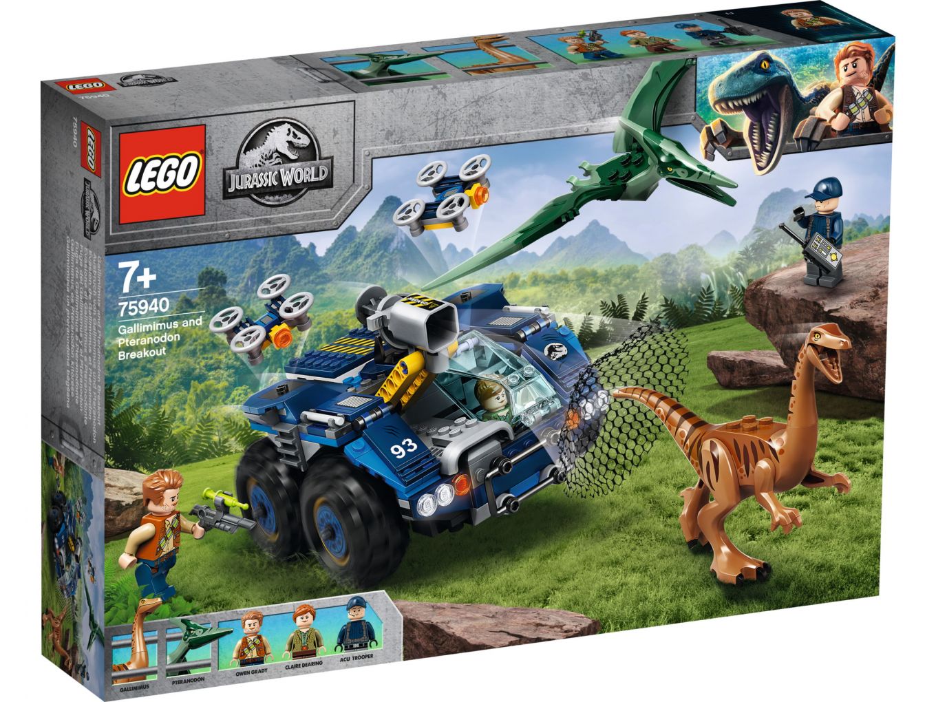 LEGO Jurassic World 75940 Gallimimus and Pteranodon Breakout