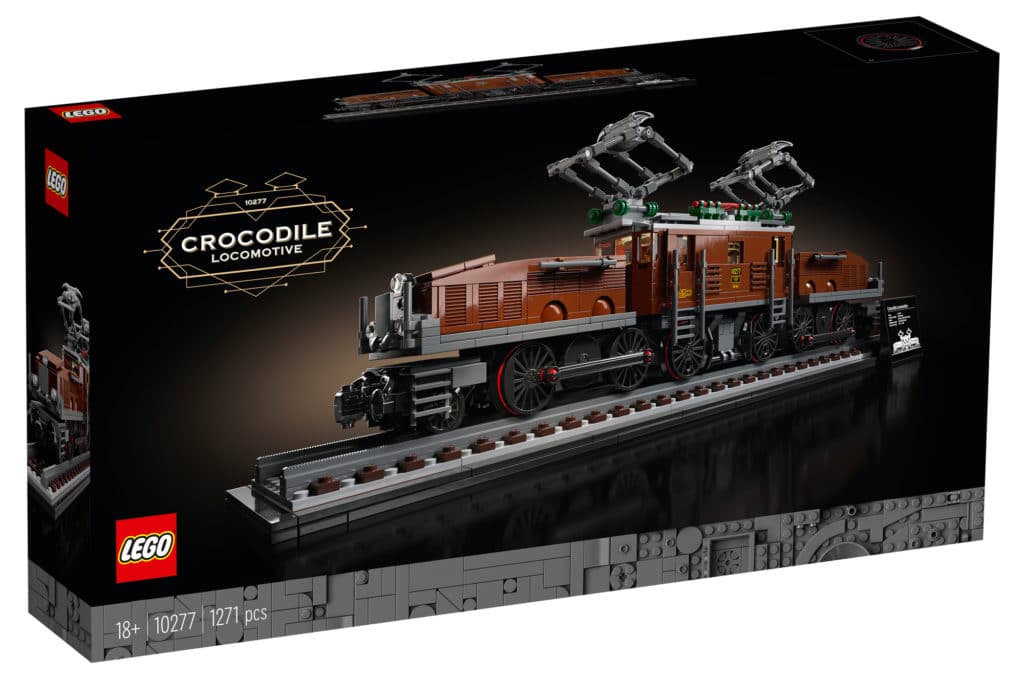 LEGO 10277 Krokodil Lokomotive (Box Vorderseite)