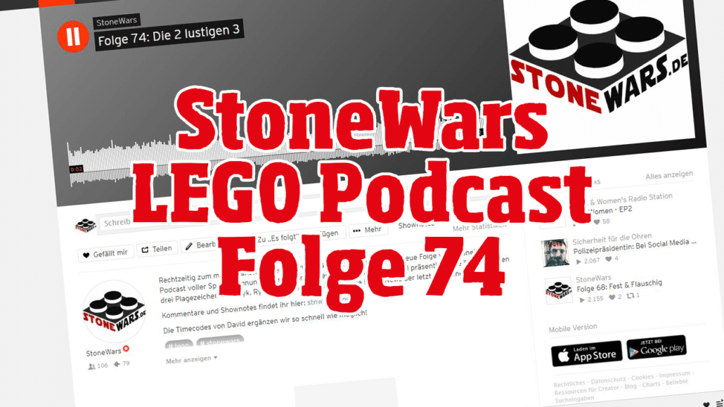 Stonewars LEGO Podcast Folge 74