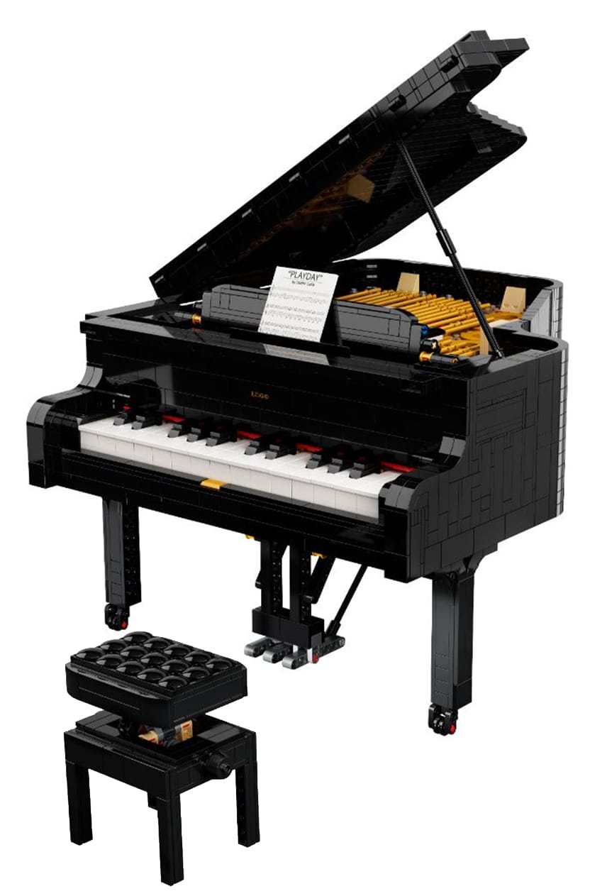 LEGO Ideas Piano Entwurf vs. Finales Set