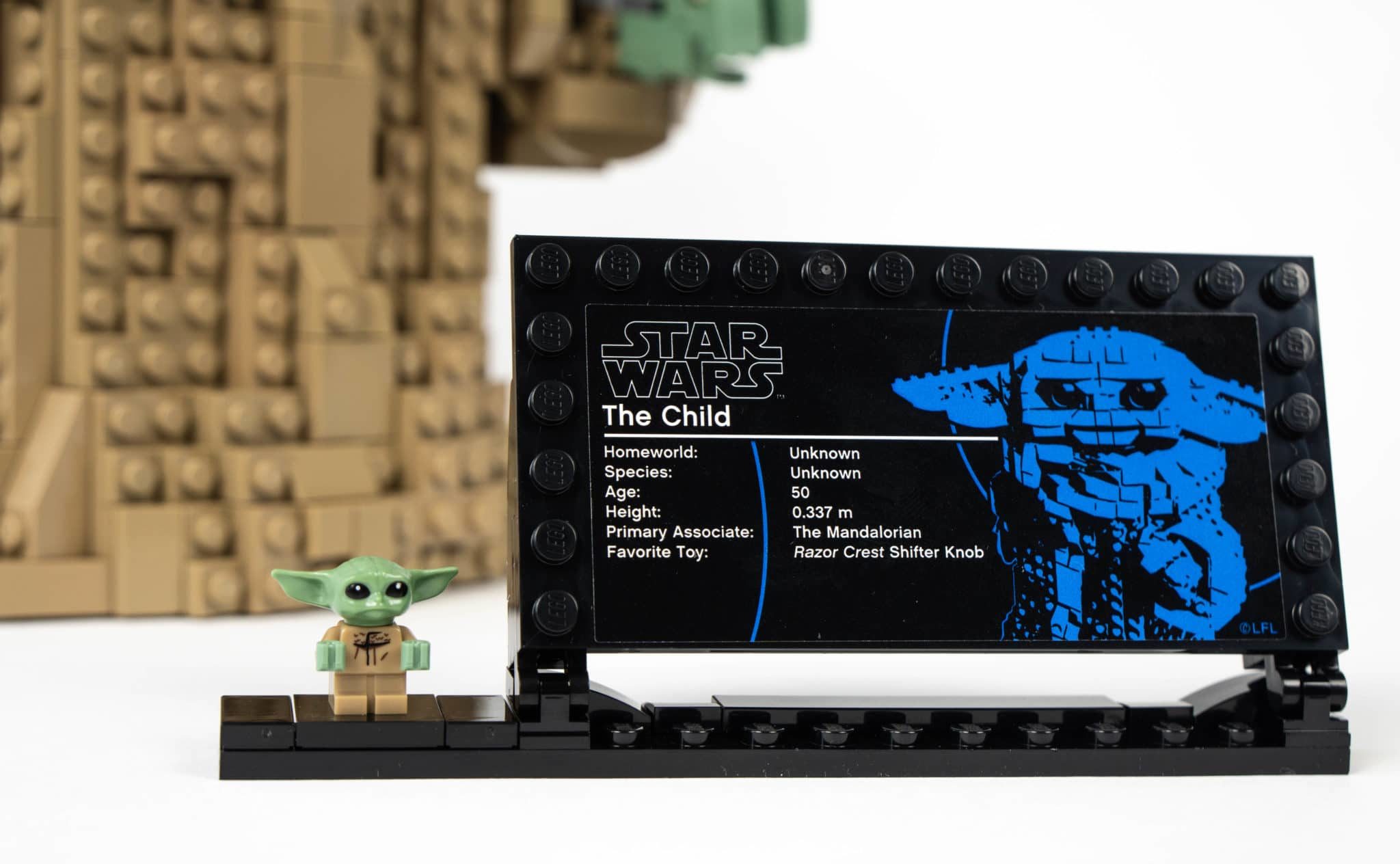 LEGO Star Wars 75318 The Child Typenschild