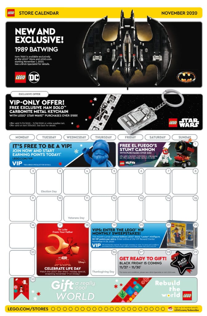 LEGO Store Flyer November 2020 (Seite 1)