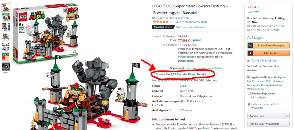 LEGO Angbeote Amazon Singles Day