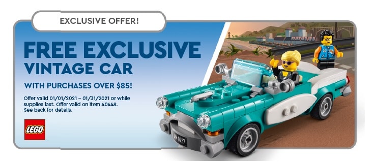 LEGO Us Store Flyer 40448 Vintage Car