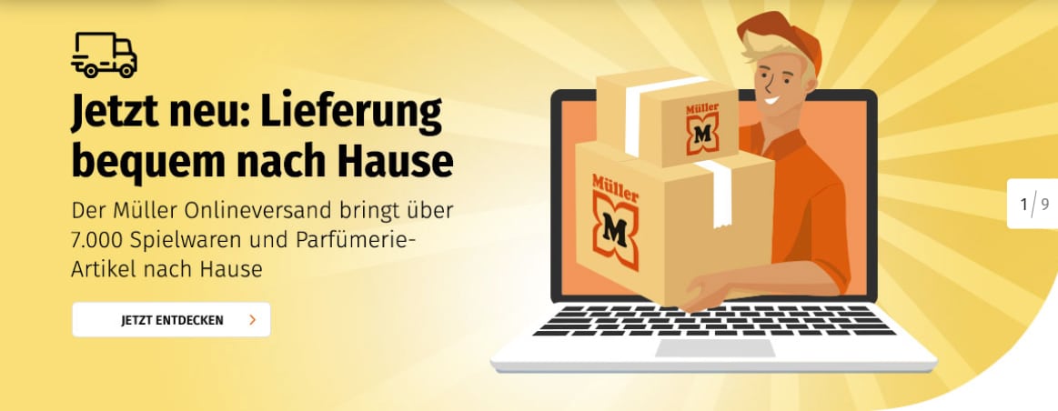 Wie kann man bei M?ller nach Hause bestellen?