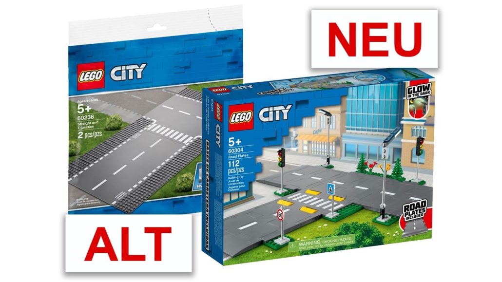 Bausteine Grundplatten Straße Platte Gerade Kreuzung Kurven kompatibel Lego