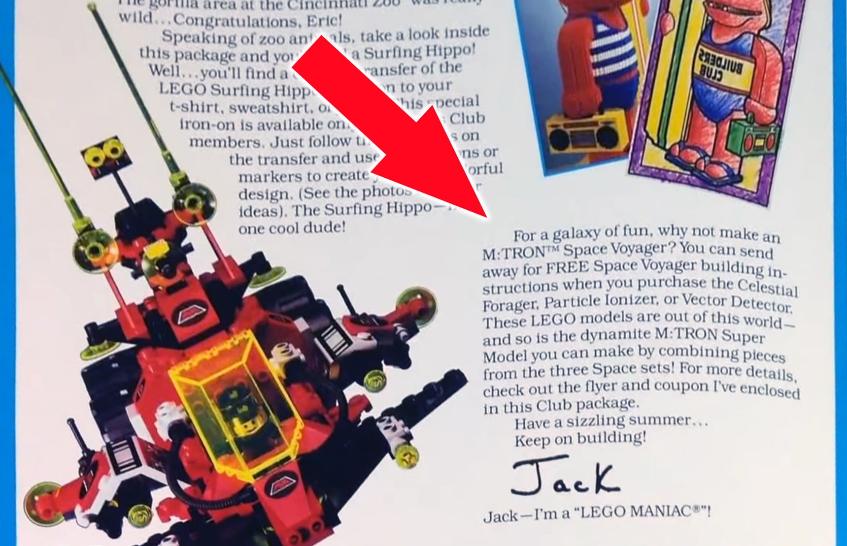 Brick Kicks 1990 Advert Instructions M Tron Super Model