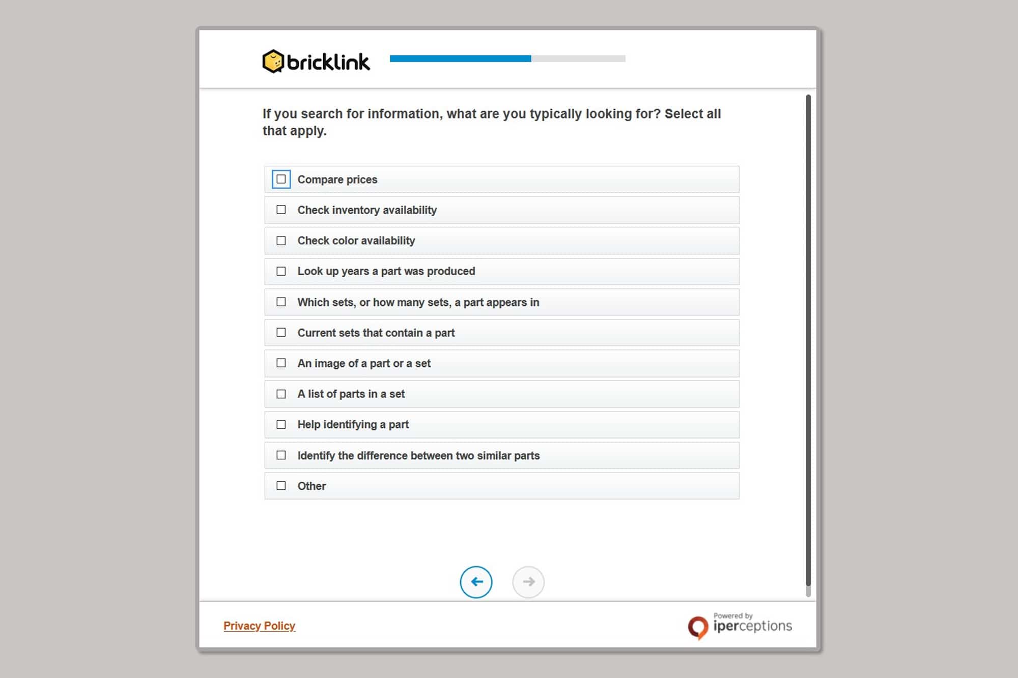 Bricklink Nutzerverhalten Umfrage 2