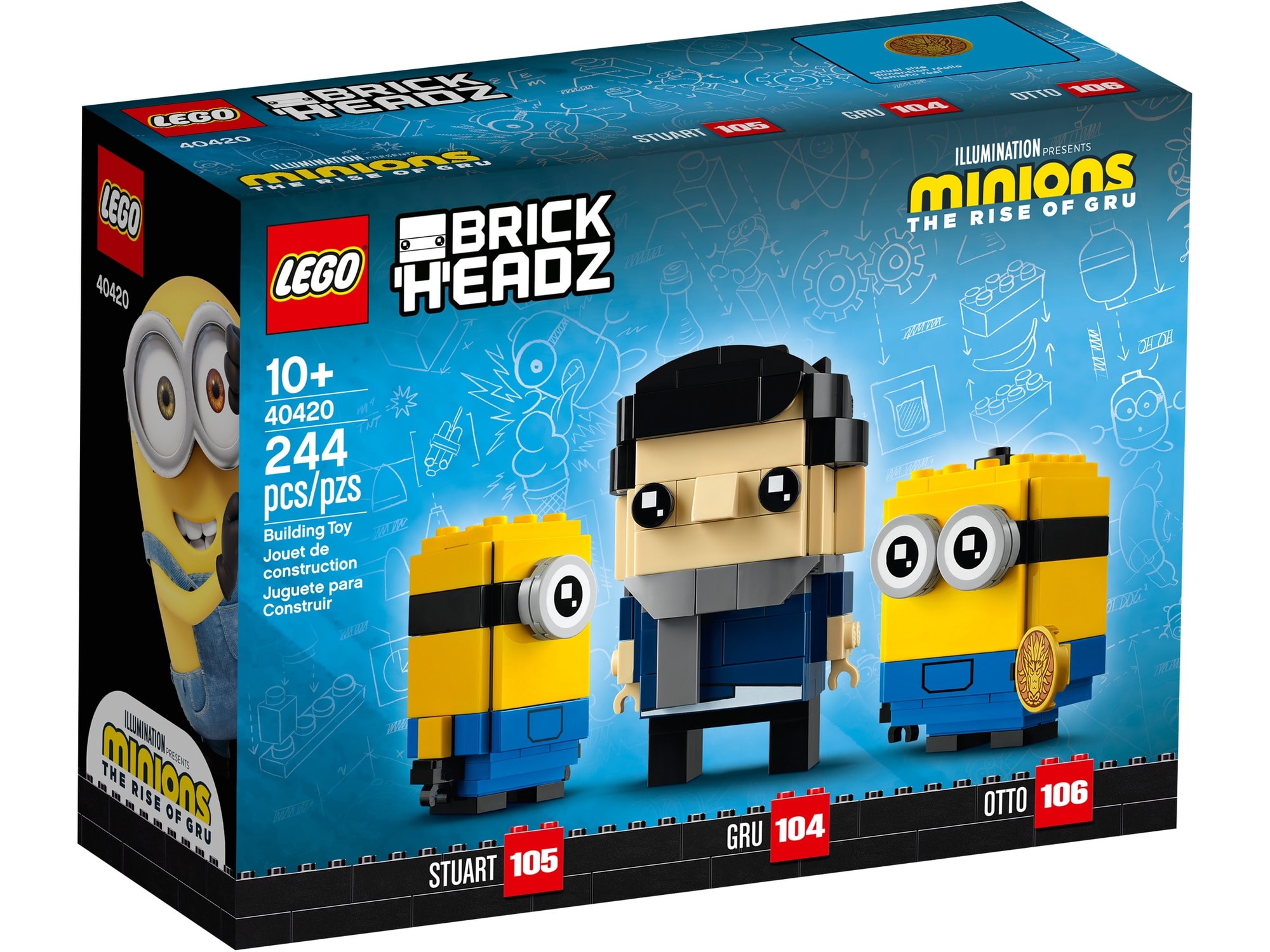 LEGO Brickheadz 40420 Gru, Stuart & Otto 2