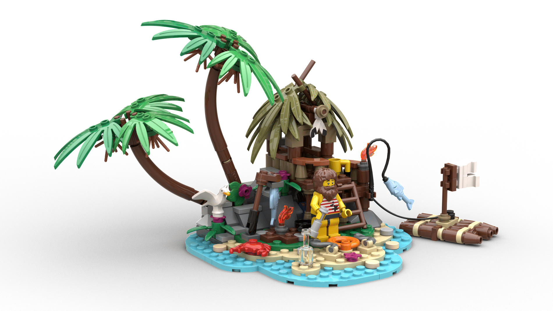 LEGO Ideas Seaside Contest 05 Ray The Castaway