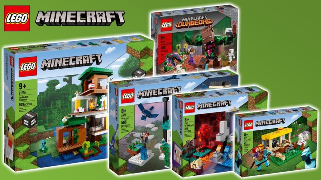 LEGO Minecraft 2021 Neuheiten Sommer Titelbild LEGO Minecraft 2021 Neuheiten Sommer Titelbild