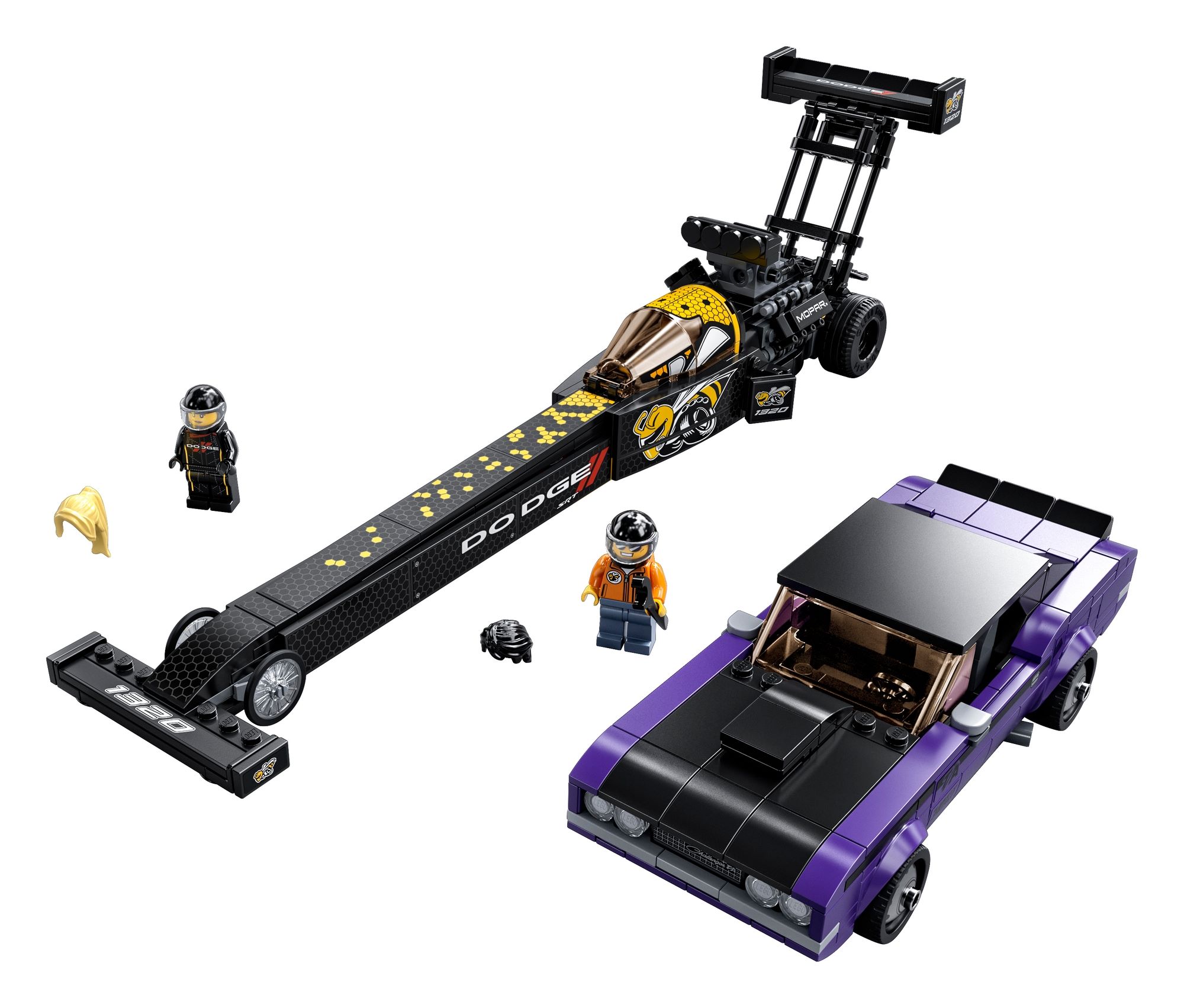 LEGO Speed ​​Champions 76904 Mopar Dodge Srt Dragster & 1970 Dodge Challenger 1