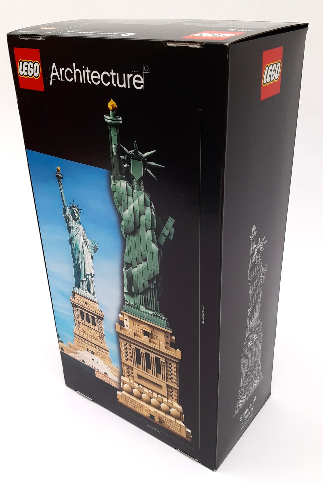 LEGO 21042 Statue Of Liberty Box Hinten