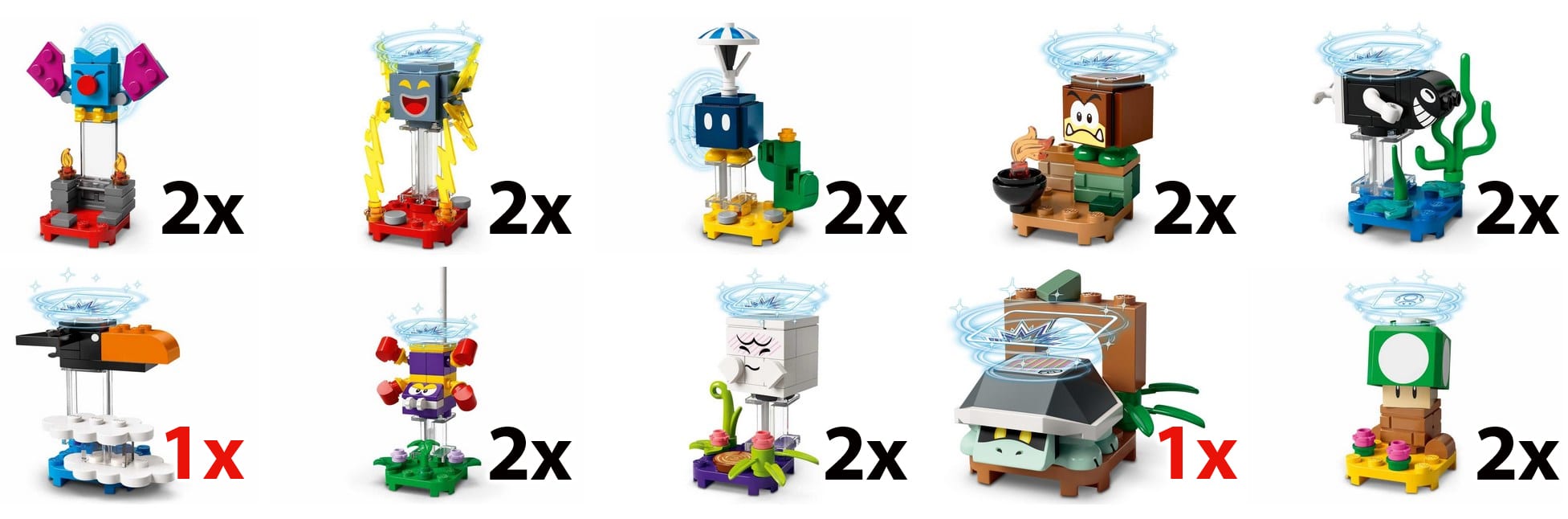 LEGO 71394 Mario Serie 3 Verteilung Box