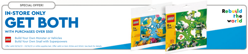 LEGO Buil Your Own Polybags Gratis