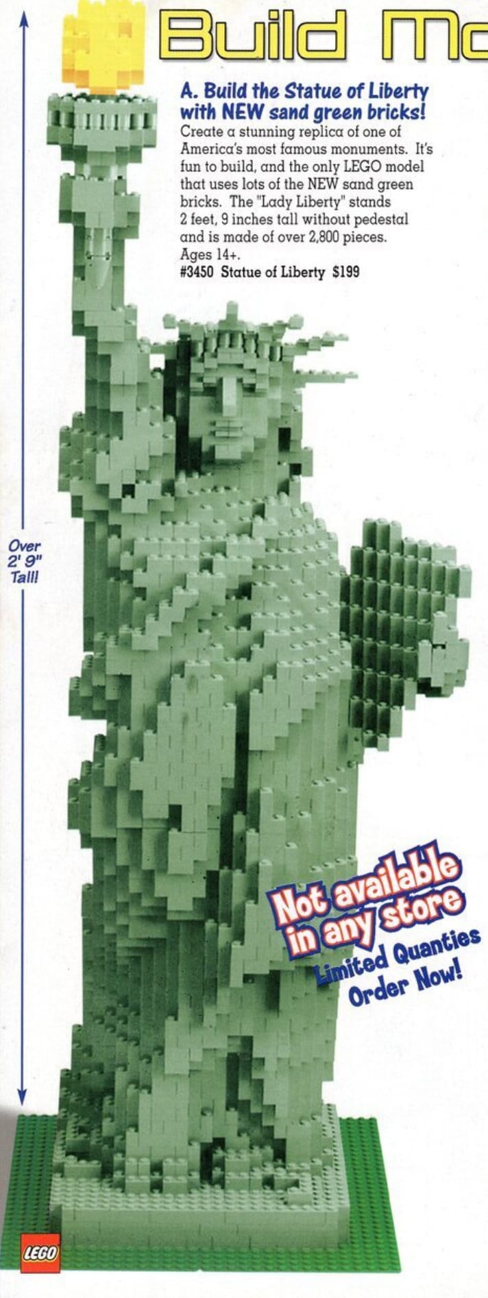 LEGO 3450 Statue Of Liberty Shop At Home Fall 2001