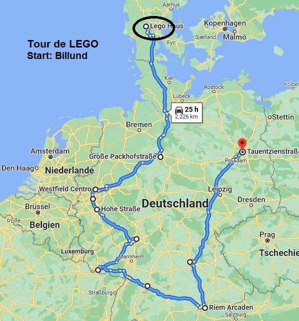 Tour De LEGO Route Billund