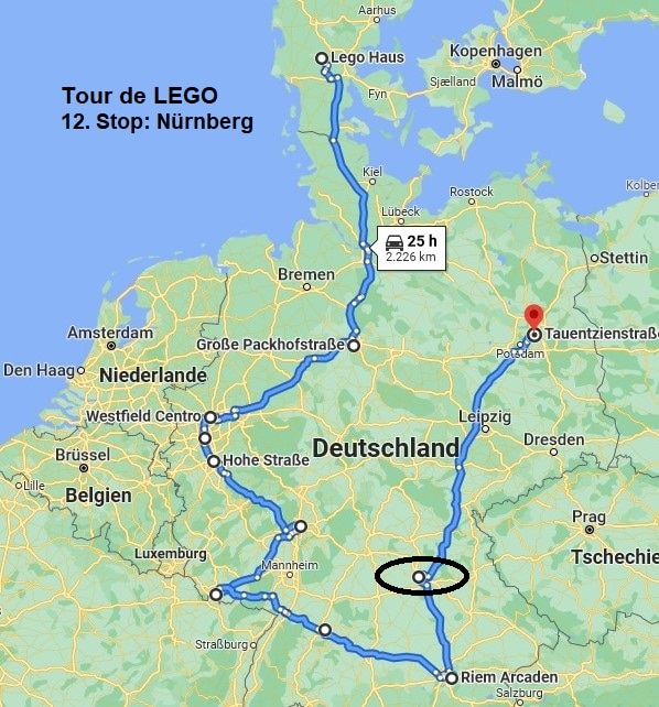 Tour De LEGO Route Nürnberg