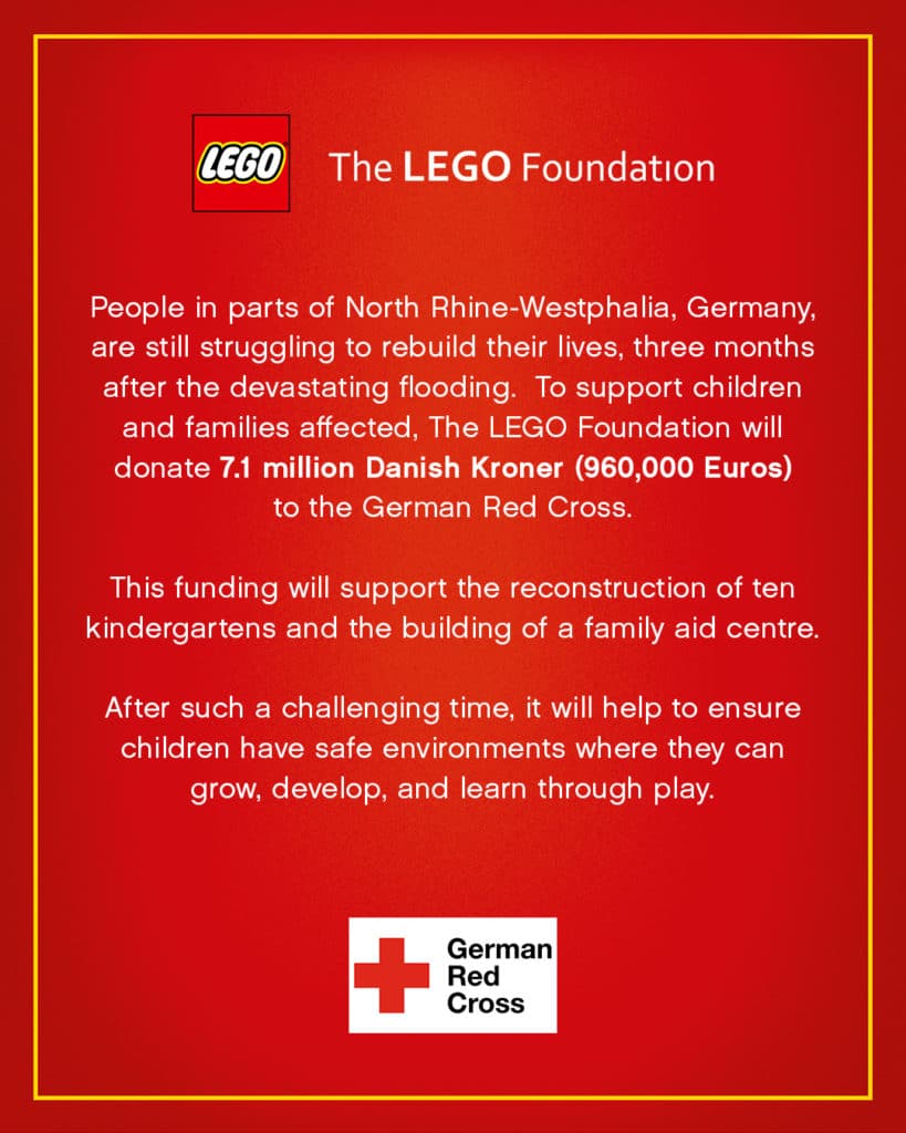 LEGO Foundation Spende Nrw