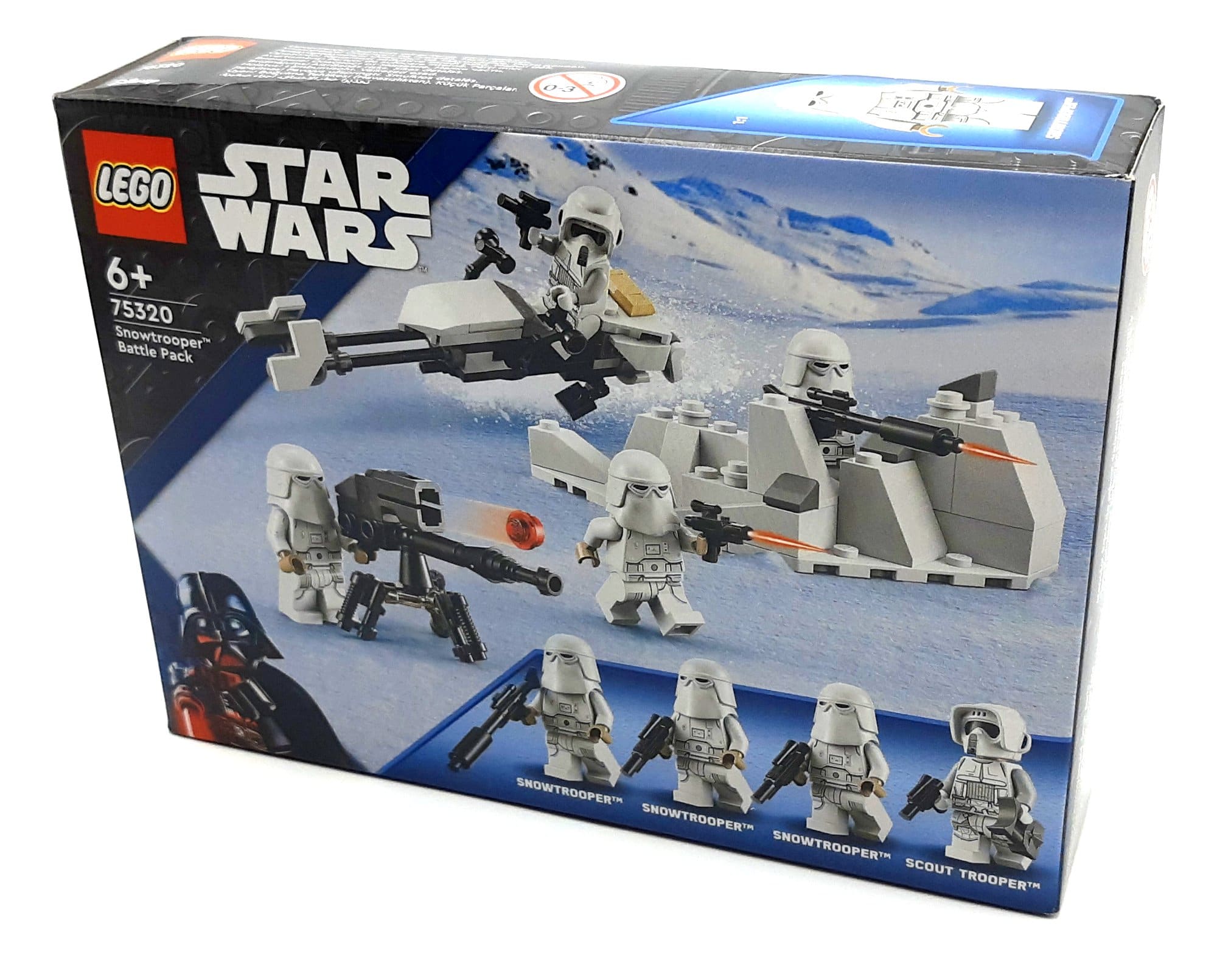 Review LEGO 75320 Snowtrooper Battle Pack Box Vorne