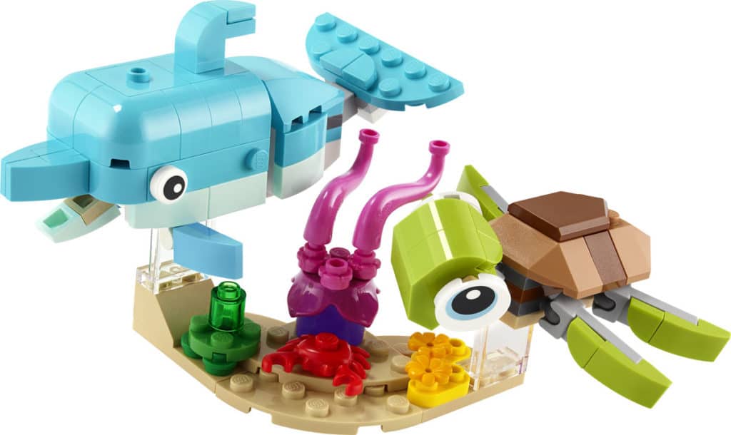 LEGO Creator 3 In 1 31128 Delfin Und Schildkroete (5)