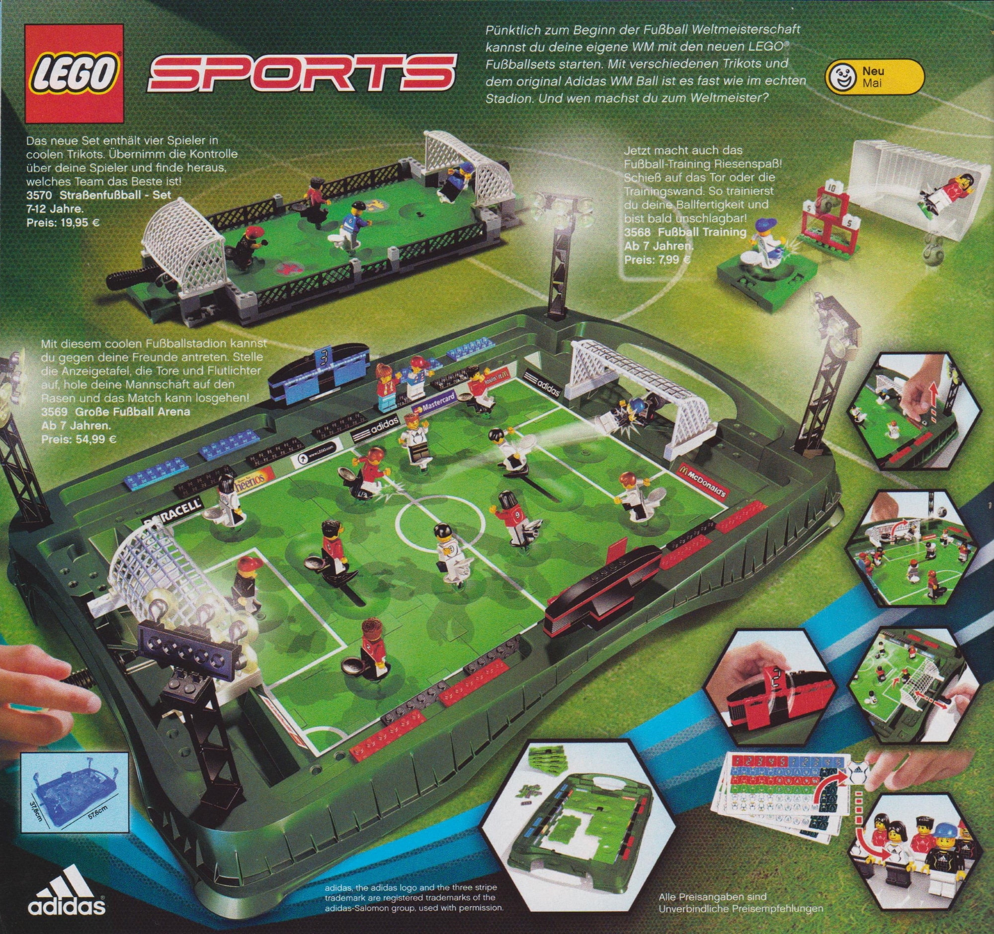 6 Lego Herren National Team Fußball Minifigs Weltmeisterschaft USA Weiß Trikots 