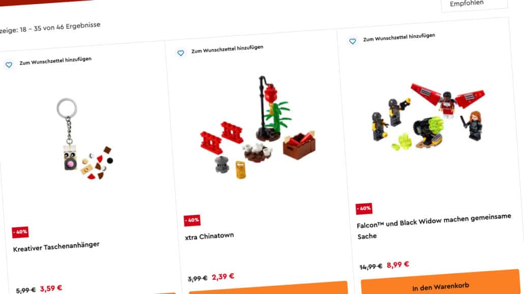 LEGO Sale Im Onlineshop