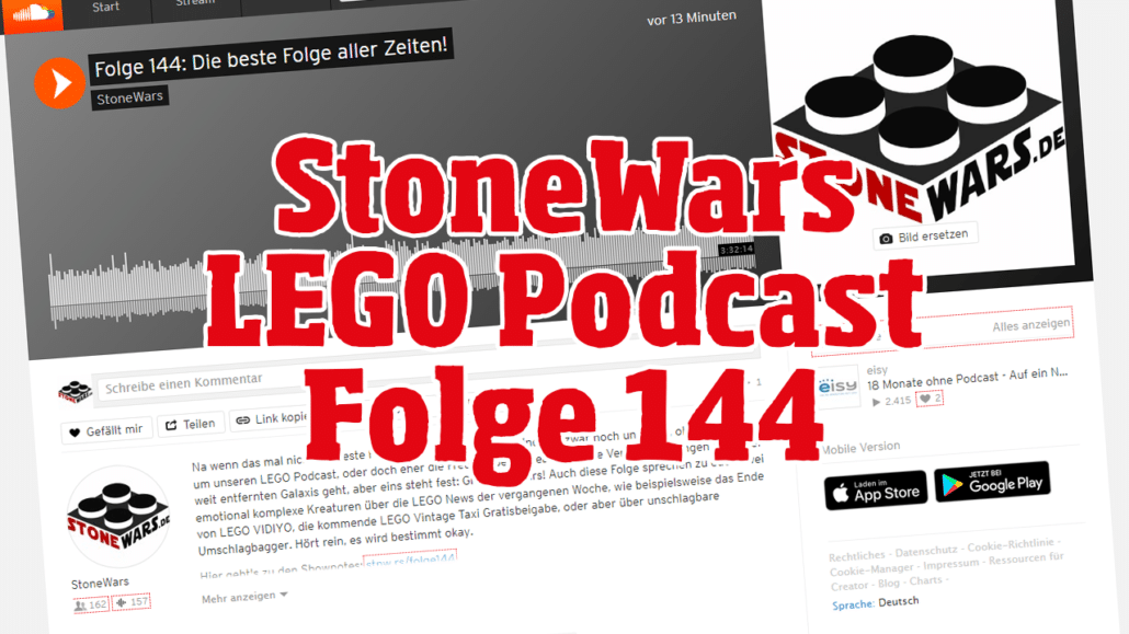 Stonewars LEGO News Podcast Folge 144