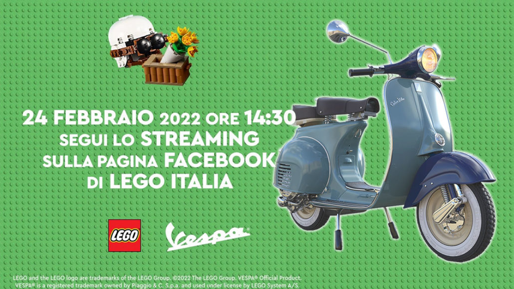 LEGO 10298 Vespa 125 Ankündigung Titel LEGO 10298 Vespa 125 Ankündigung Titel