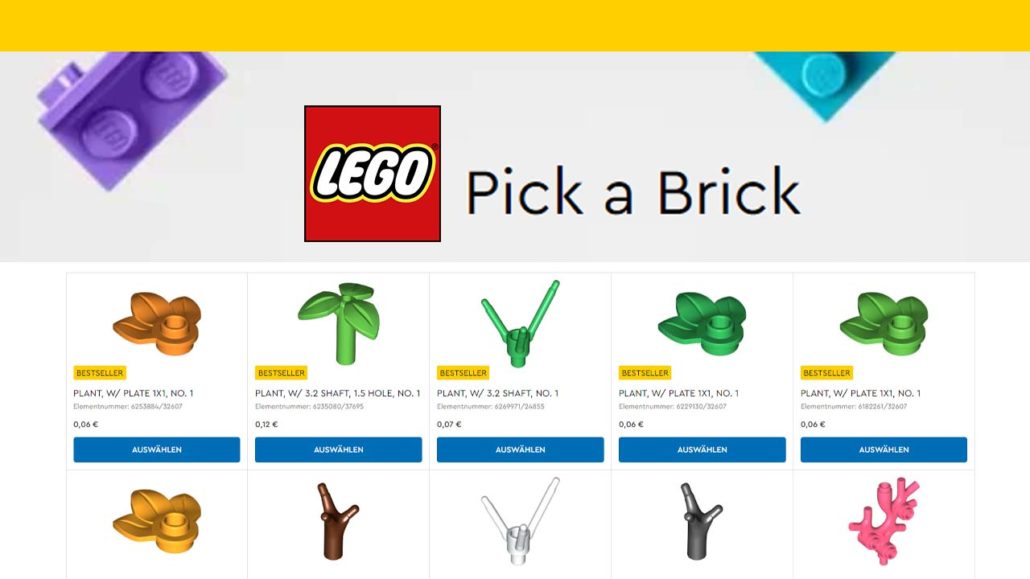 LEGO Pick A Brick Umstellung Titelbild